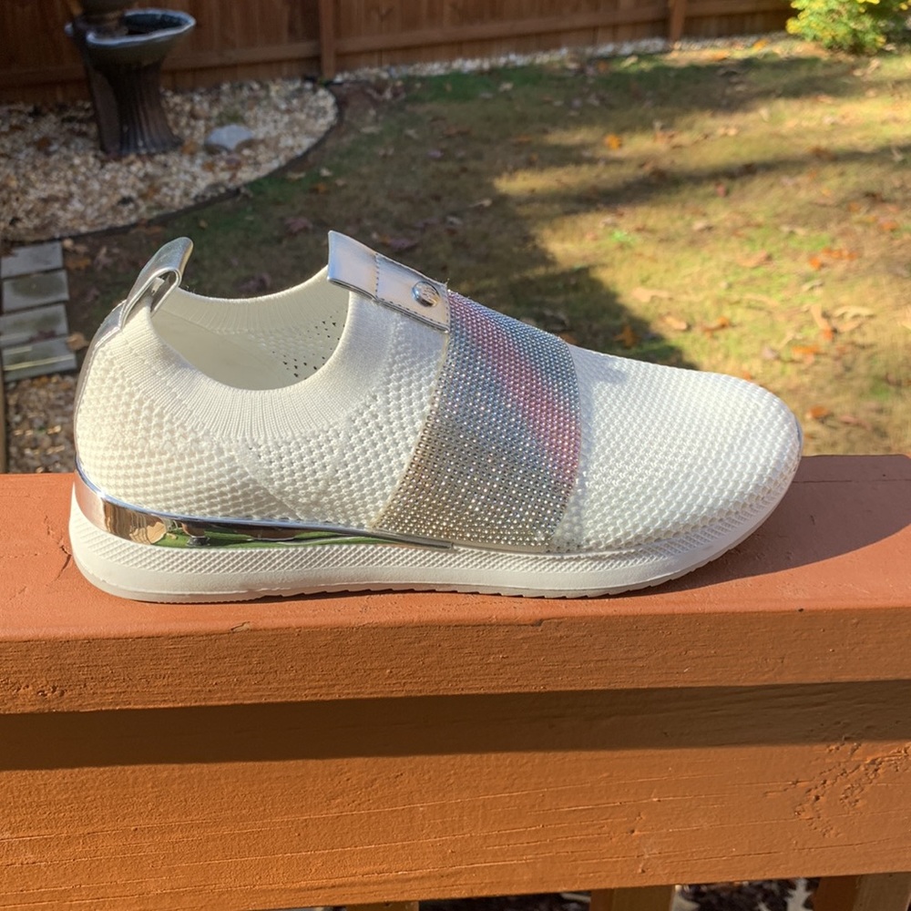 Nine West - Aia Slip On Sneakers Whiteknit – Womens - Picture 7 of 10